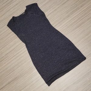 Express Women's Fitted Blue Sparkly Dress